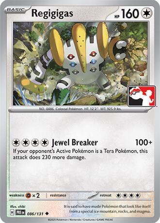 Prismatic Evolutions Regigigas [Prize-Pack] Pokémon card